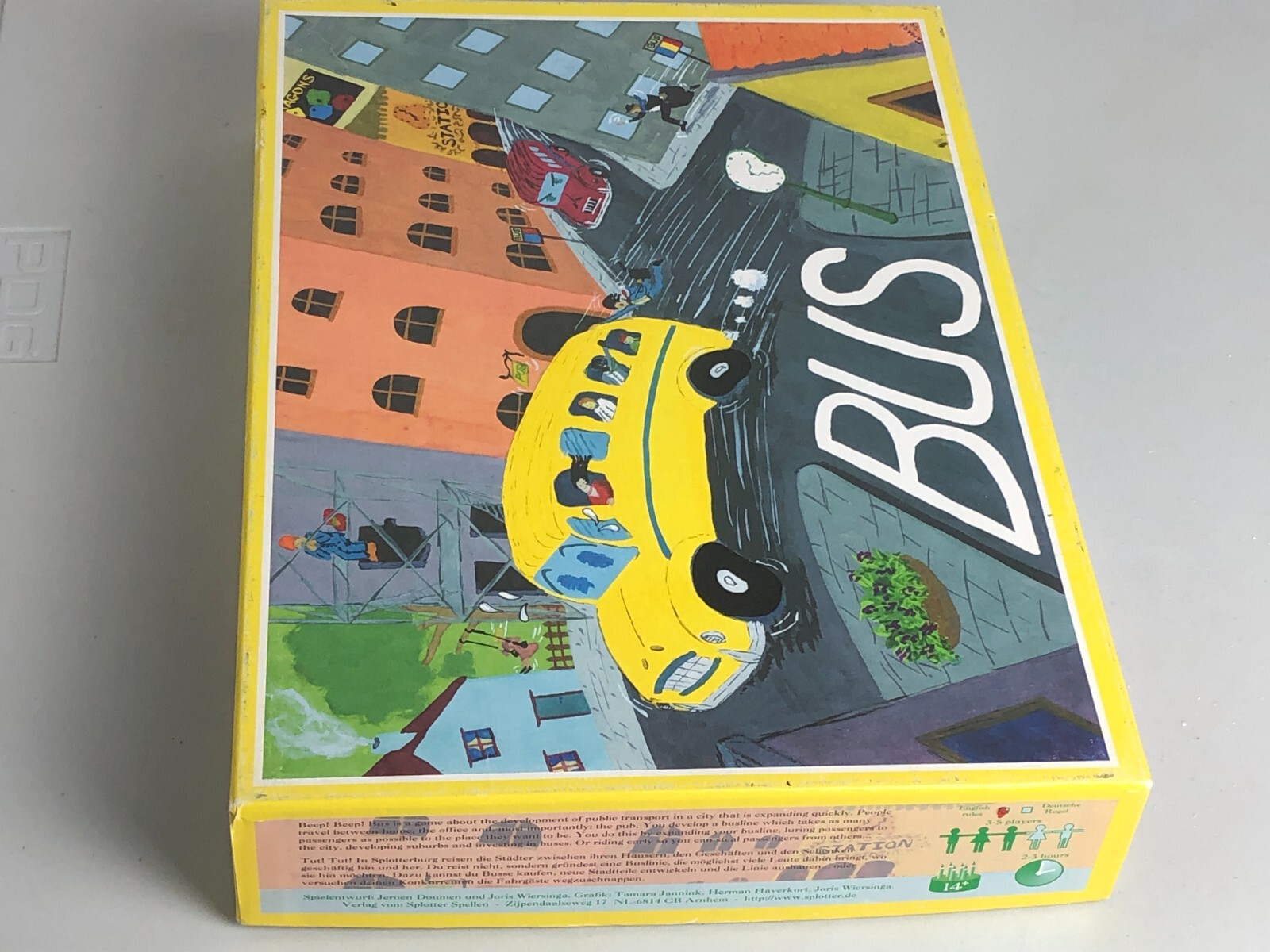 Bus Board Game Splotter 2001 Grail game VHTF worker placement lots of pics! EUC