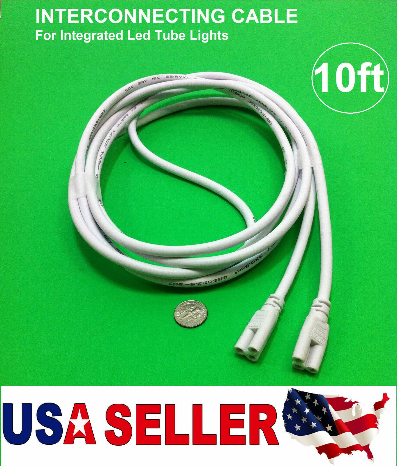 Interconnecting Cable 1, 2, 3, 4, 6, 8,10 FT INTEGRATED LED Tube Light