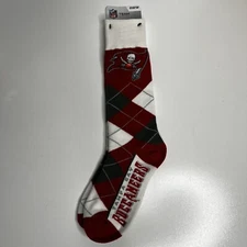 Tampa Bay Buccaneers Socks NFL Team Argyle Lineup Warm Red OSFM New With Tags !