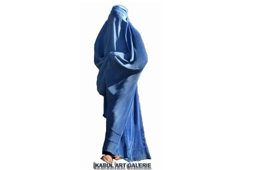 Original Afghan Frauen Burka Burqua umhang burqa Hijab niqab chador abaya Blau - Picture 22 of 22