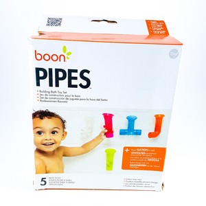 boon building bath pipes toy set