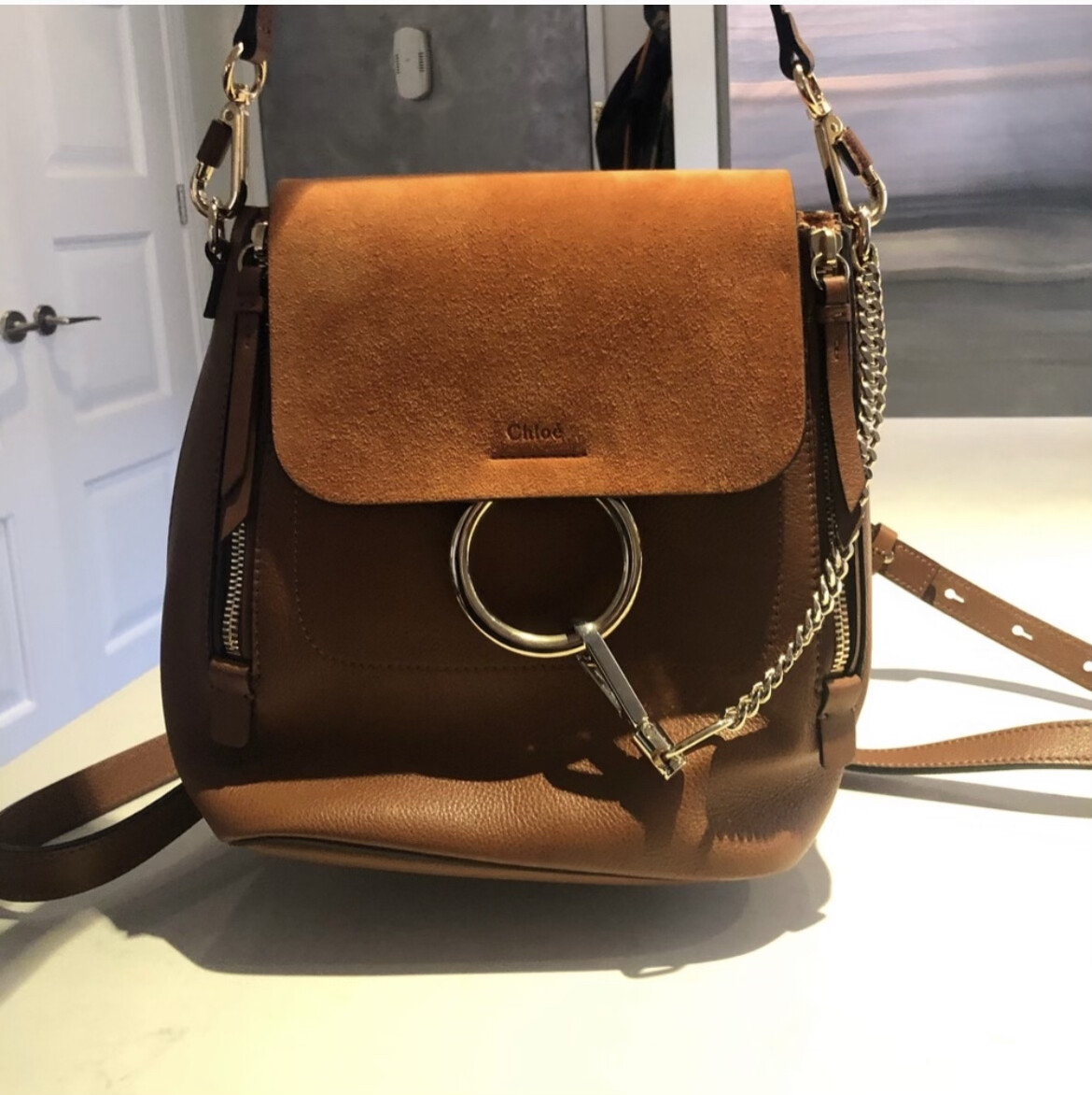 aimee leather backpack Coffee Tamitha Designer Handbag For Women Tie dye Jansport backpack localleathermaker Color:Alpine Take A Hike Stylish and sleek
