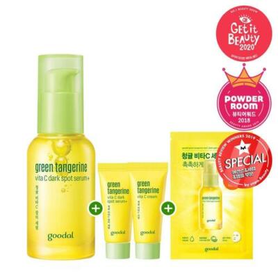 NEW [Goodal] 70% Green Tangerine Vita C Dark Spot Serum 30ml + Cream 40ml SET