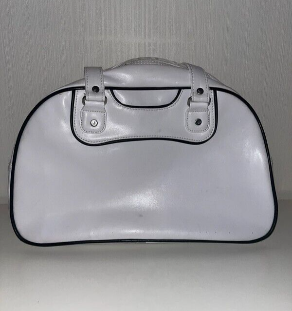 Adidas Originals Womens Bowling Style Bag White Trefoil Logo Handbag