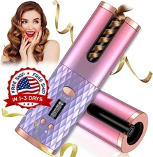 Ondulador De Cabello Pelo Electrico Recargable Portatil Maquina Para Hacer Rizos