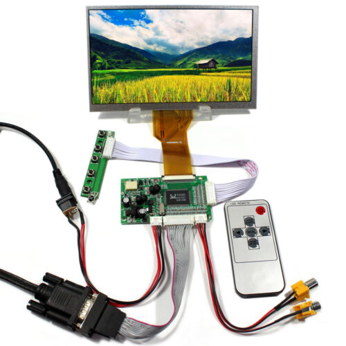 VGA 2AV LCD Controller Board With 7" 800x480 AT070TN93 EJ070NA 03A LCD Screen - Afbeelding 1 van 4
