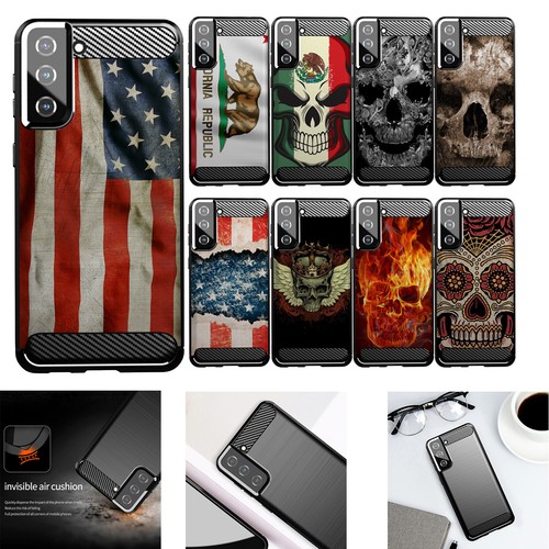 Custodia per [Samsung S21/ S21 5G][Flex TPU Fibra SET1] Slim Flessibile Shock - Foto 1 di 73