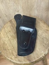 Jay-Pee Black Leather Holster Military Police US Made In USA Very Rare NYCPD