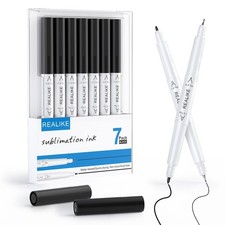 REALIKE Dual Tip Infusible Pens 7pc Black 0.4/1.0mm for Cricut Maker Explore Air