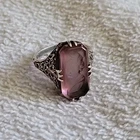 Vintage "Cameo" Sterling Silver Ring - Size 7