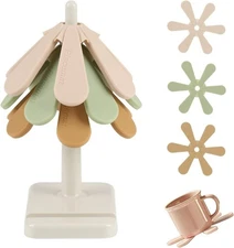 Tree Coasters Set of 3, Silicone Tree Trivets for Hot Dishes, Kitchen