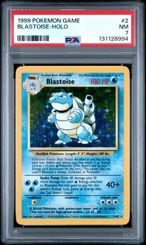 New Listing1999 POKEMON GAME #2 BLASTOISE-HOLO PSA 7