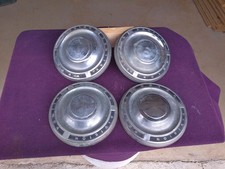 Vintage 1961-1966 Pontiac 10 Dog Dish Hubcaps Set Of 4 Rough Catalina Bonnevill