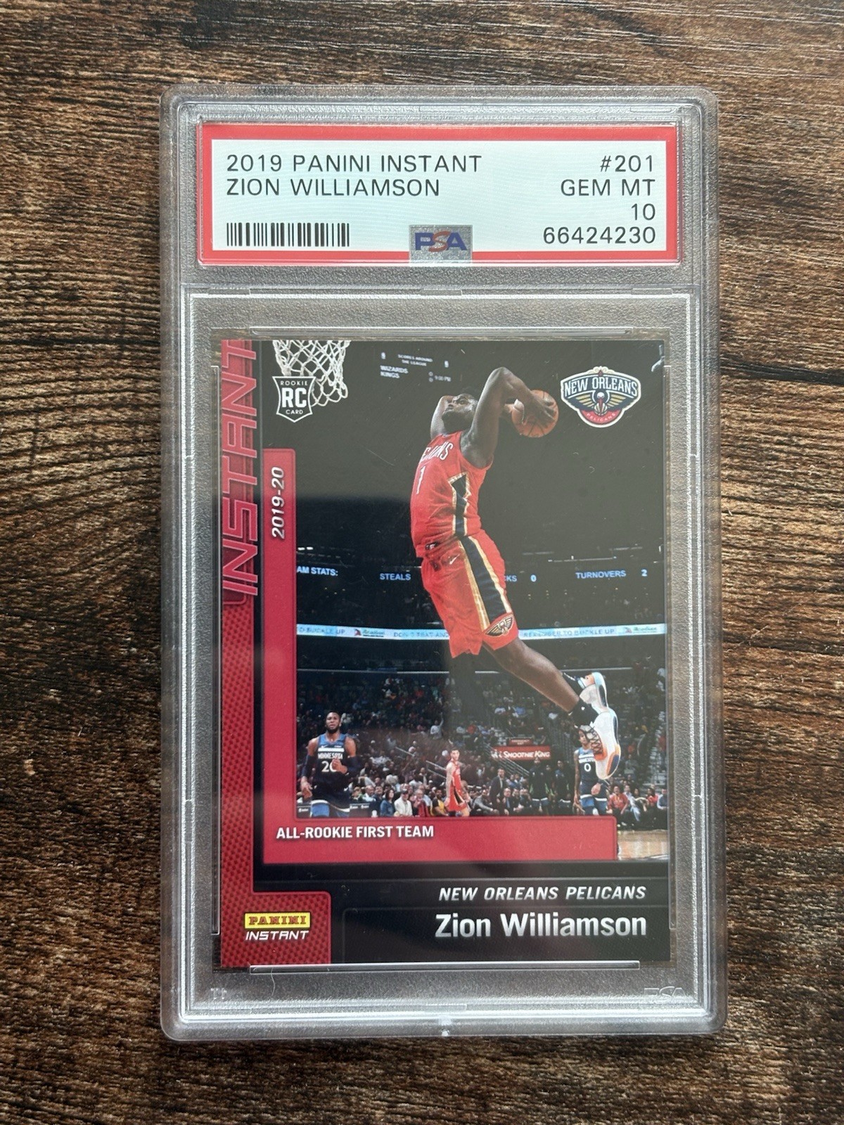 Panini Zion Williamson front