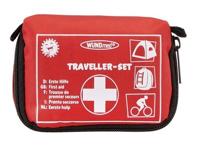 32-Piece First Aid Kit in Practical Case with Belt Loop 16536 red 1