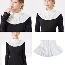 Victorian Ruffled False Collar Decorative Colalr Costume Neckpiece Accessory