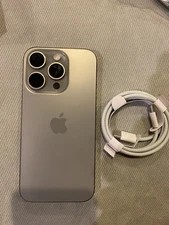 APPLE IPHONE 15 PRO UNLOCKED 128GB NATURAL TITANIUM 10/10 CONDITION