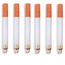 Fake Puff Cigarettes Costume Accessory - 3.25", 6 Count - Durable Realistic -
