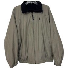 Eagles Ridge 19th Hole Jacket Mens XXL 2XL Reversible Olive Green Black Full Zip