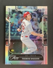 2024  Panini Three And Two Thomas Saggese /49 Rc Refractor