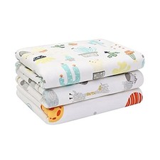 Baby Diaper Changing Pad Liners 22X27.5 inches Soft Cotton Waterproof Changi...