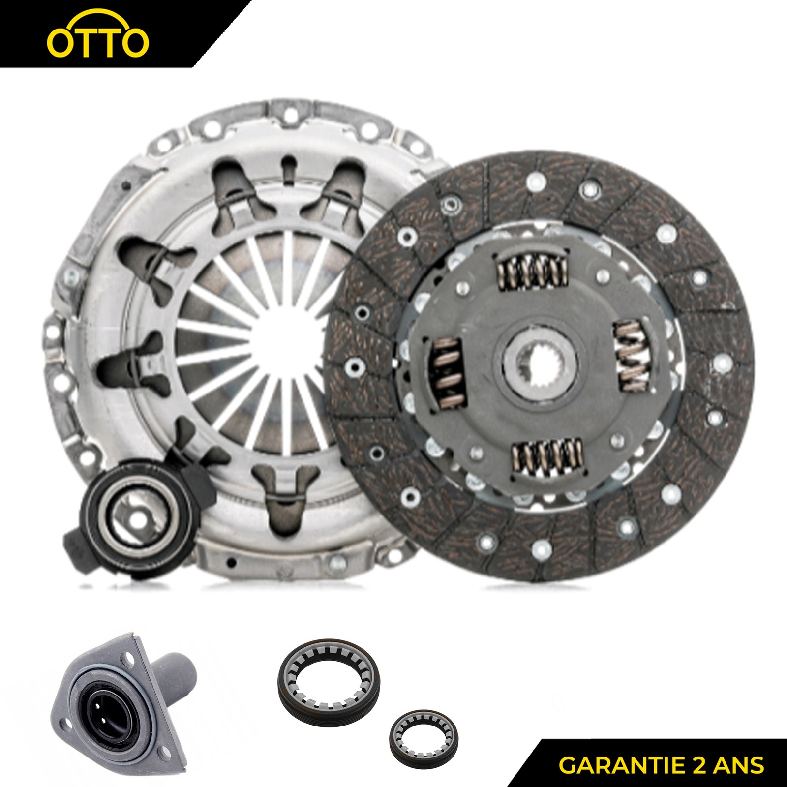 Kit embrayage complet 2050W7 avec disque et mécanisme pour Citroën Berlingo et Peugeot 306
