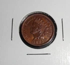 1895 INDIAN HEAD CENT - FULL LIBERTY & 4 FULL DIAMONDS - AU UNC