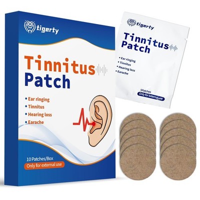 10Pcs Tinnitus Comfort Patches Ear Stress Pressure Relief, Herbal Soothing Paste