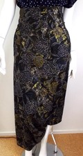 VTG 1990s Yohji Yamamoto Floral Lace Overlay Skirt Pants Asymmetrical Wool Med