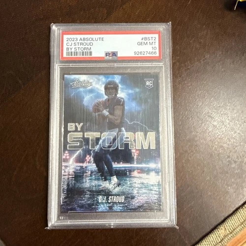2023 Panini Absolute CJ Stroud By Storm Rookie #BST-2 Texans RC PSA 10 GEM MINT