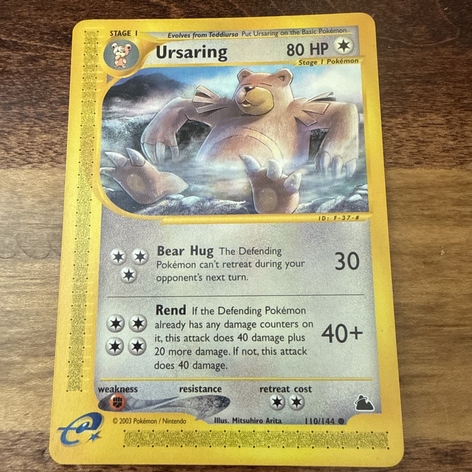 Ursaring 110/144 Common Skyridge Pokemon NM