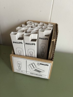 PHILIPS 15T6 120V 15W NOS Lot Bulbs Switchboard Vtg Lightbulbs Radio Light Bulbs