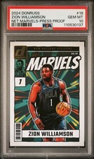 2024 Panini Donruss ZION WILLIAMSON #18 Net Marvels Press Proof PSA 10