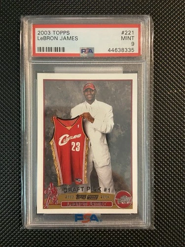 LEBRON JAMES PSA 9 🐐 2003-04 TOPPS #221 ROOKIE RC CAVALIERS 🔥🔥🔥