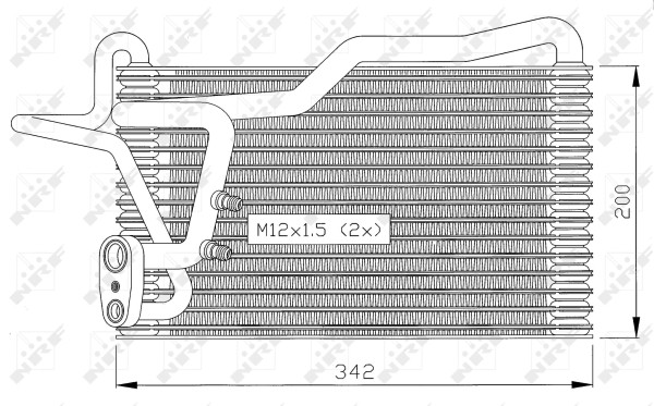 NRF-OE 36036 Evaporator, air conditioning for AUDI