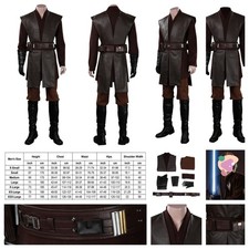 Wars Jedi Anakin Skywalker Cosplay Halloween Force Knight Deluxe Ballte Costume