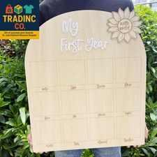 First Year Milestone Photo Board   My First Year Picture Frame, One Year of Phot