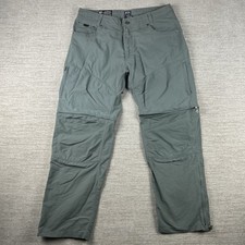 KUHL Liberator Convertible Stealth Pants Tag 36x30 36x29 Green Gorpcore Hiking