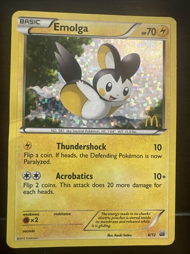 McDonald's Emolga Promo 2012 6/12 HP