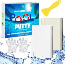 "Pool Putty - 10Oz 2 Part Epoxy Pool Repair Kit Pool Leak Sealer for Fixing Leak