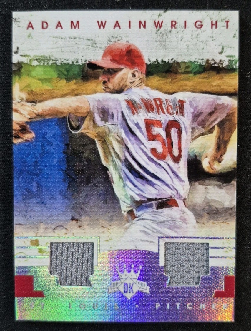 2016 Diamond Kings Adam Wainwright Dual Patch Relic 99 Game Used DKM-AW MLB