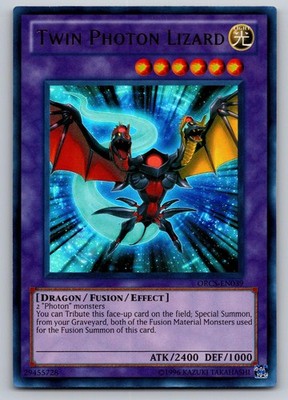 Twin Photon Lizard ORCS-EN039 Ultra Rare Order of Chaos Yu-Gi-Oh 1st Edition LP