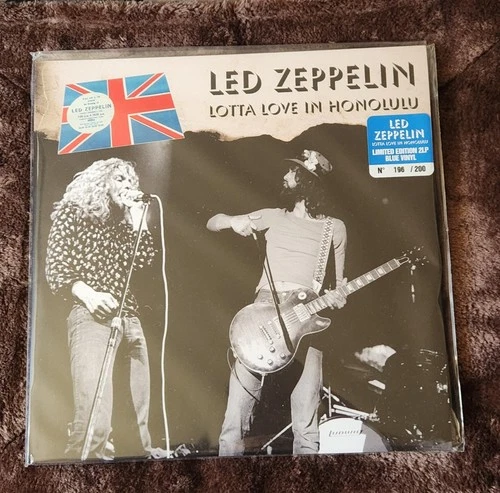 LED ZEPPELIN LIVE 2LP Blue Vinyl LOOK!!