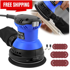 1300W ELECTRIC RANDOM ORBITAL SANDER 6 SPEEDS ROTARY PALM CIRCULAR DISC 125mm UK
