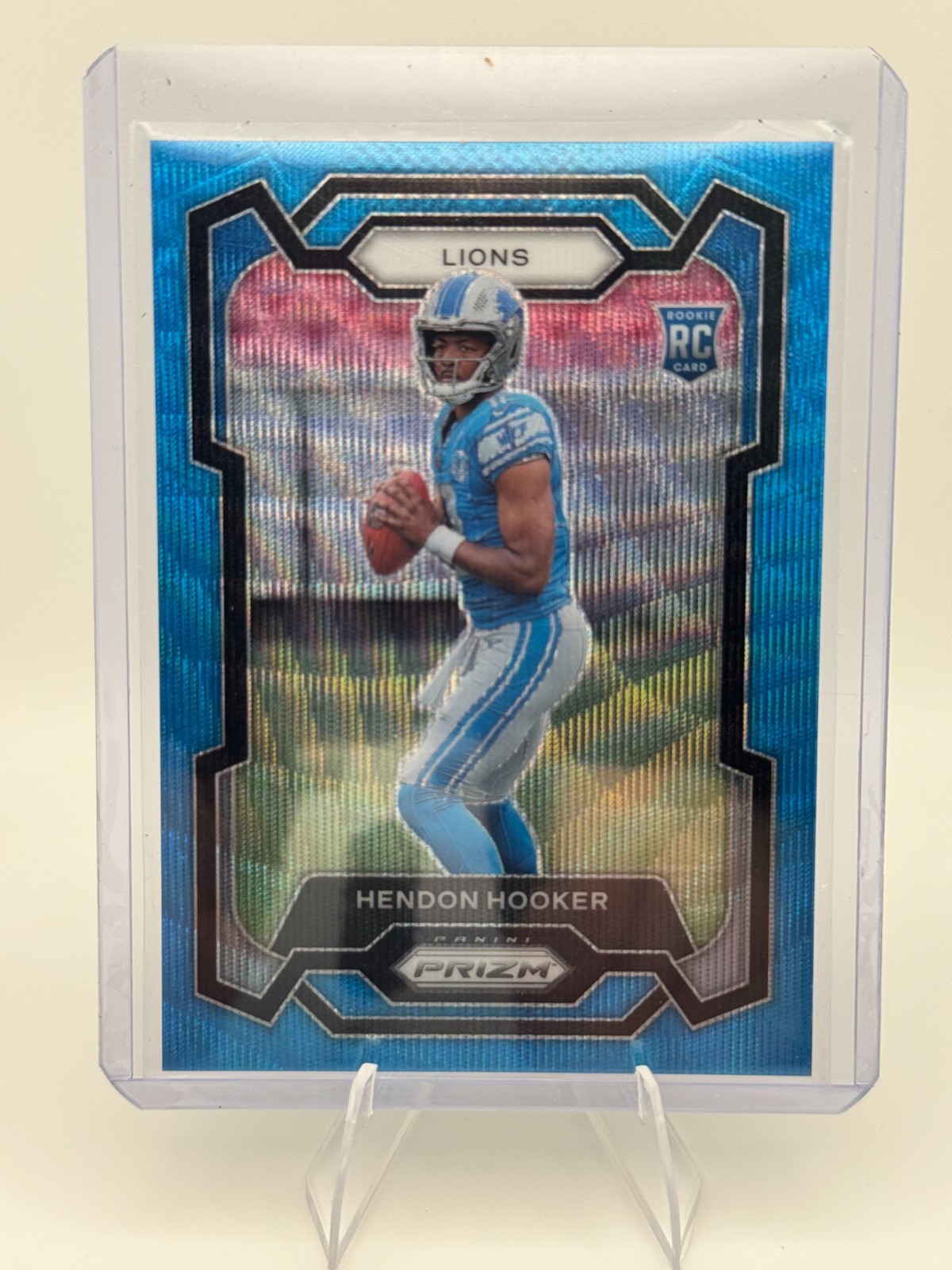 2023 Panini Prizm 329 Hendon Hooker Blue Wave RC /199