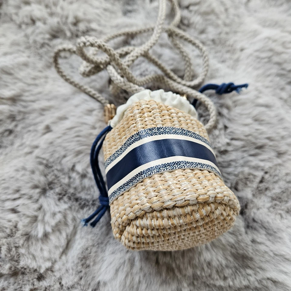 Christian Dior Mini Bucket Bag Straw Raffia Pouch VIP Novelty / GWP New And RARE - Image 2 of 4