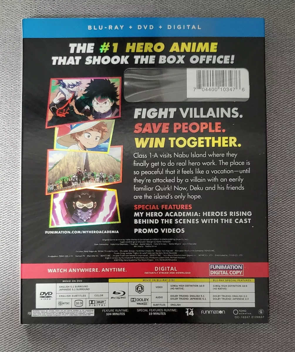 My Hero Academia: Heroes Rising (Blu-ray + DVD + Digital code +