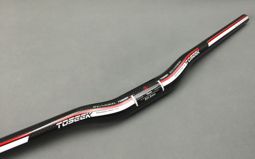 Carbon 3K MTB XC Road Bike Riser bar Bicycle Handlebar 31.8*580/600/620mm Red - Picture 6 of 7