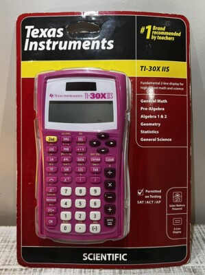 Texas Instruments TI-30XIIS TI-30X IIS 2-Line Scientific Calculator Pink - NEW