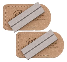 2 PACK Eze-Lap Pocket Diamond Sharpener Fine Grit With Fish Hook Slot 3" x 1"